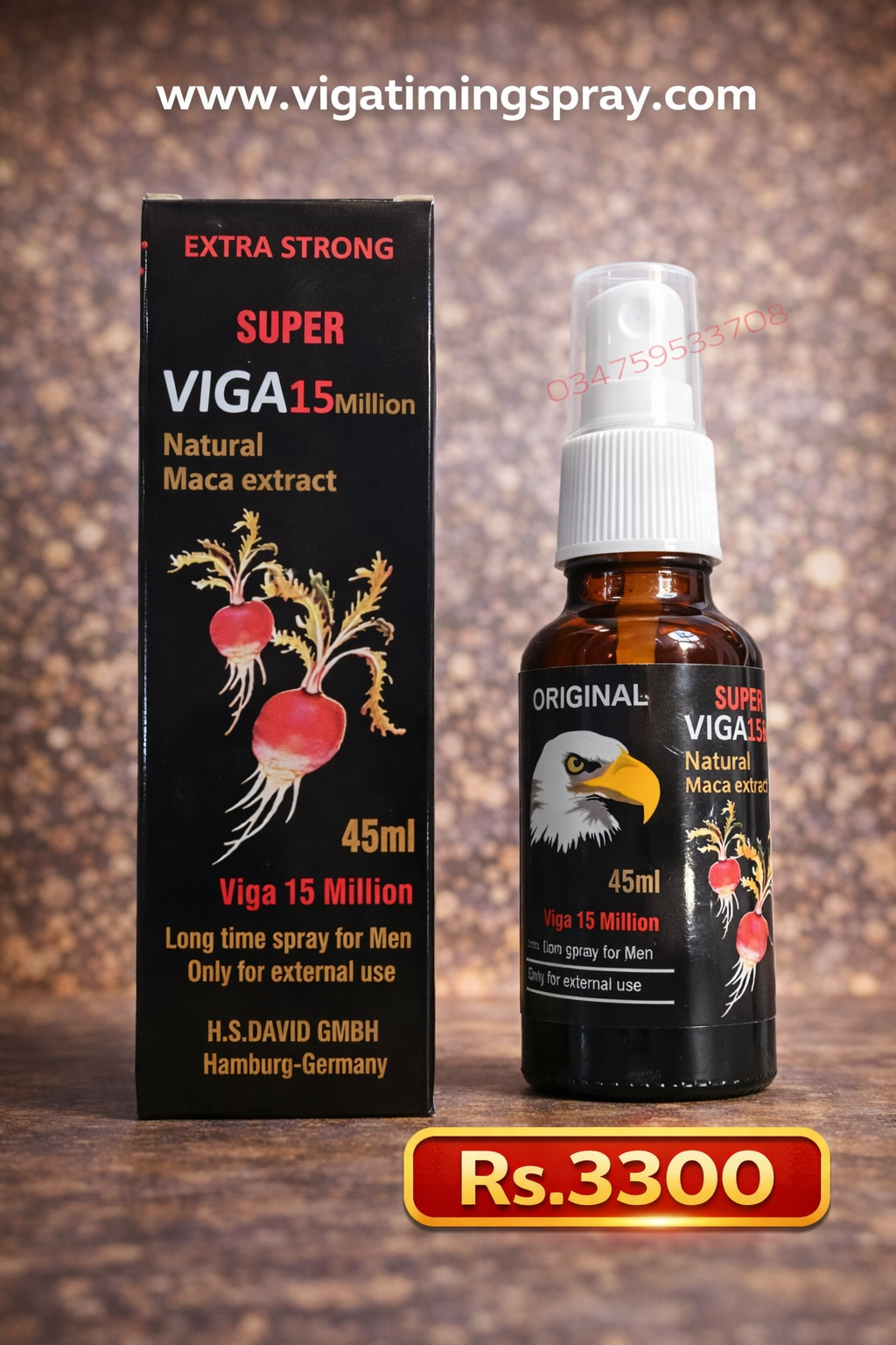 Male Delay Spray | Viga 15 Million Strong Spray 3 Male Delay Spray | Viga 15 Million Strong Spray
